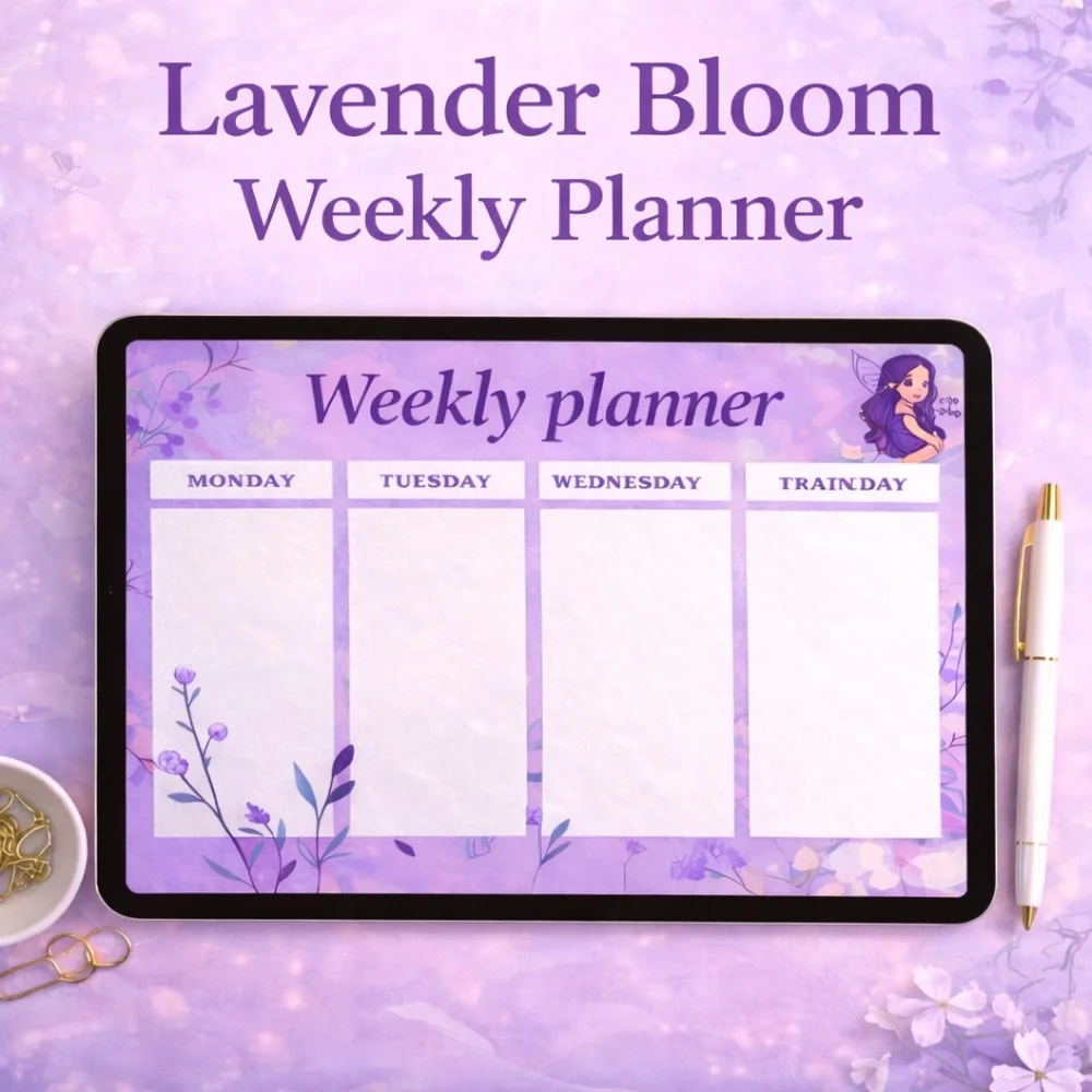 Weekly Planner Bundle - Pink, Orange, Purple